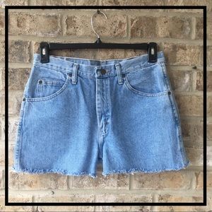 RAW EDGE JEAN SHORTS CUTOFFS 70s SUMMER THROWBACK